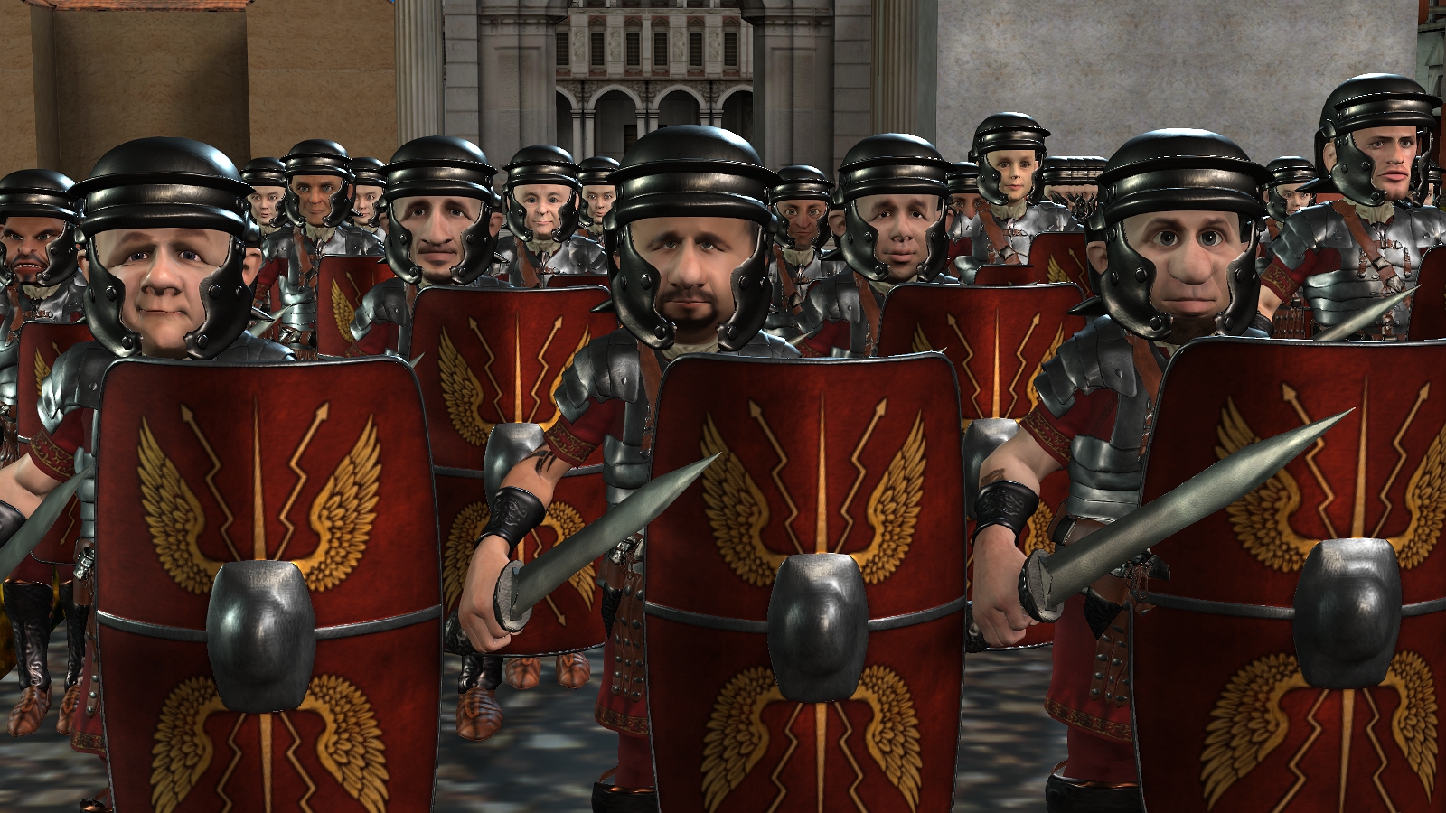 romans marching